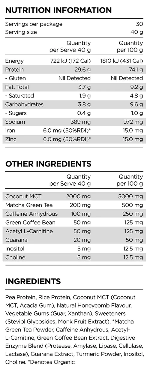 Prana On Phyto Fire Protein 500g, 1.2kg Or 2.5kg, Honeycomb