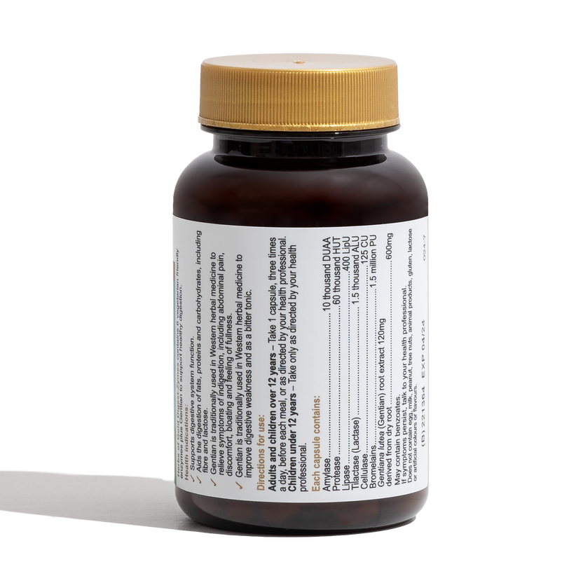 Herbs Of Gold Digest-Zymes, 60 VegeCapsules (Vegan)