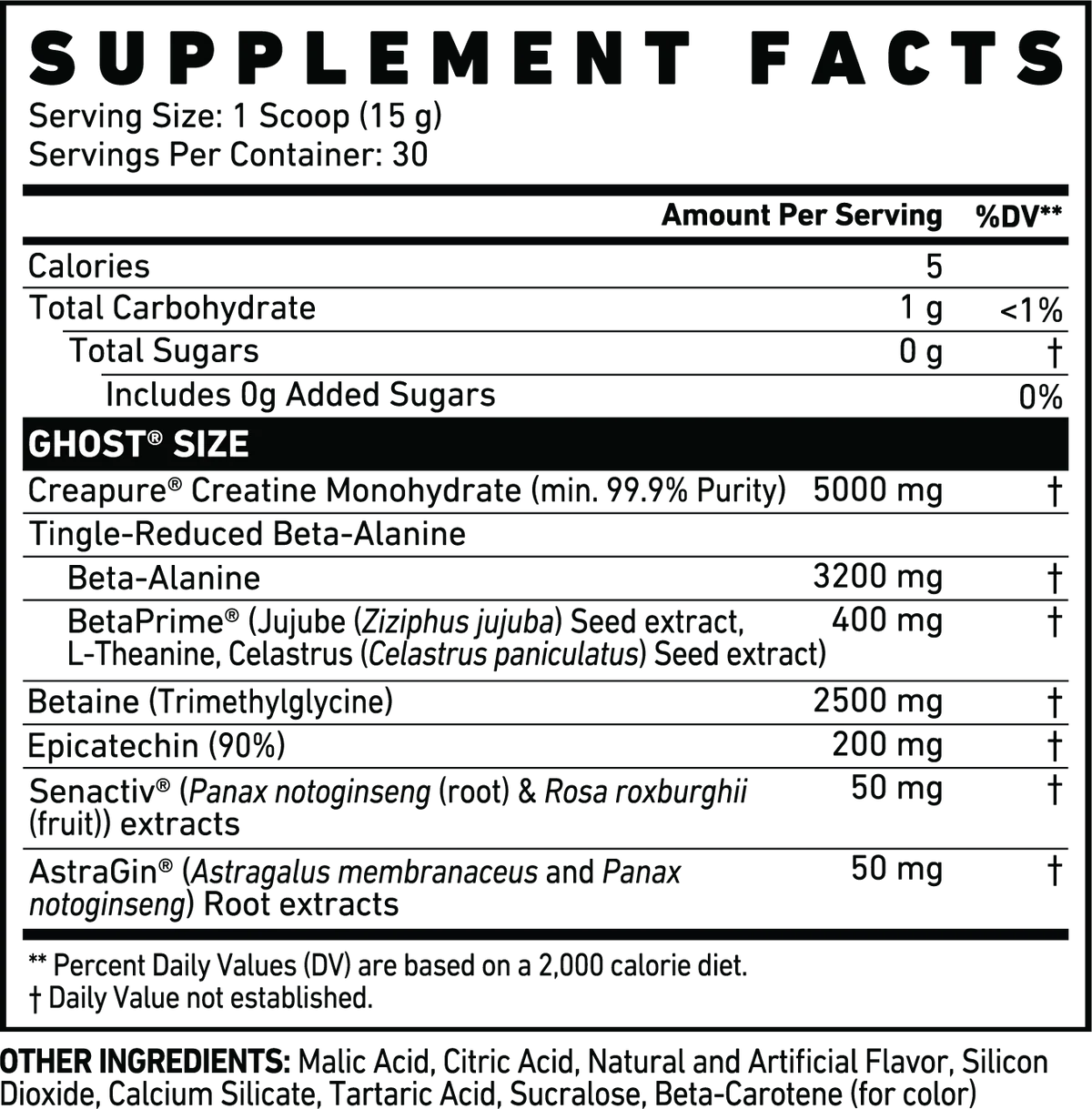Ghost Lifestyle Size 30 Servings, Mango {Muscle Builder}