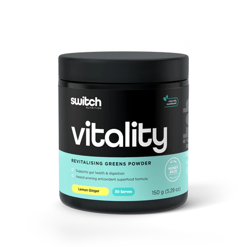 Switch Nutrition Vitality Switch 150g, Lemon Ginger {Revitalising Super Greens Powder}
