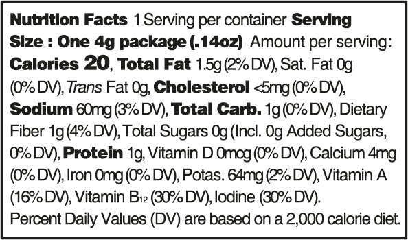 Ocean's Halo Seaweed Snacks 4g, Chili Lime