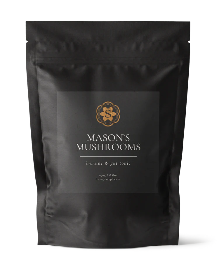 SuperFeast Mason's Mushrooms Blend 100g Or 250g, For Immune & Gut Tonic