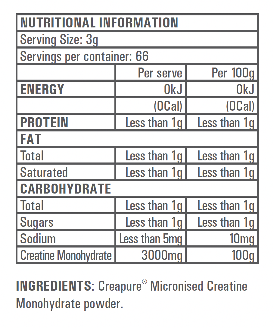 Gen-Tec Nutrition Creatine Monohydrate 200g Or 500g