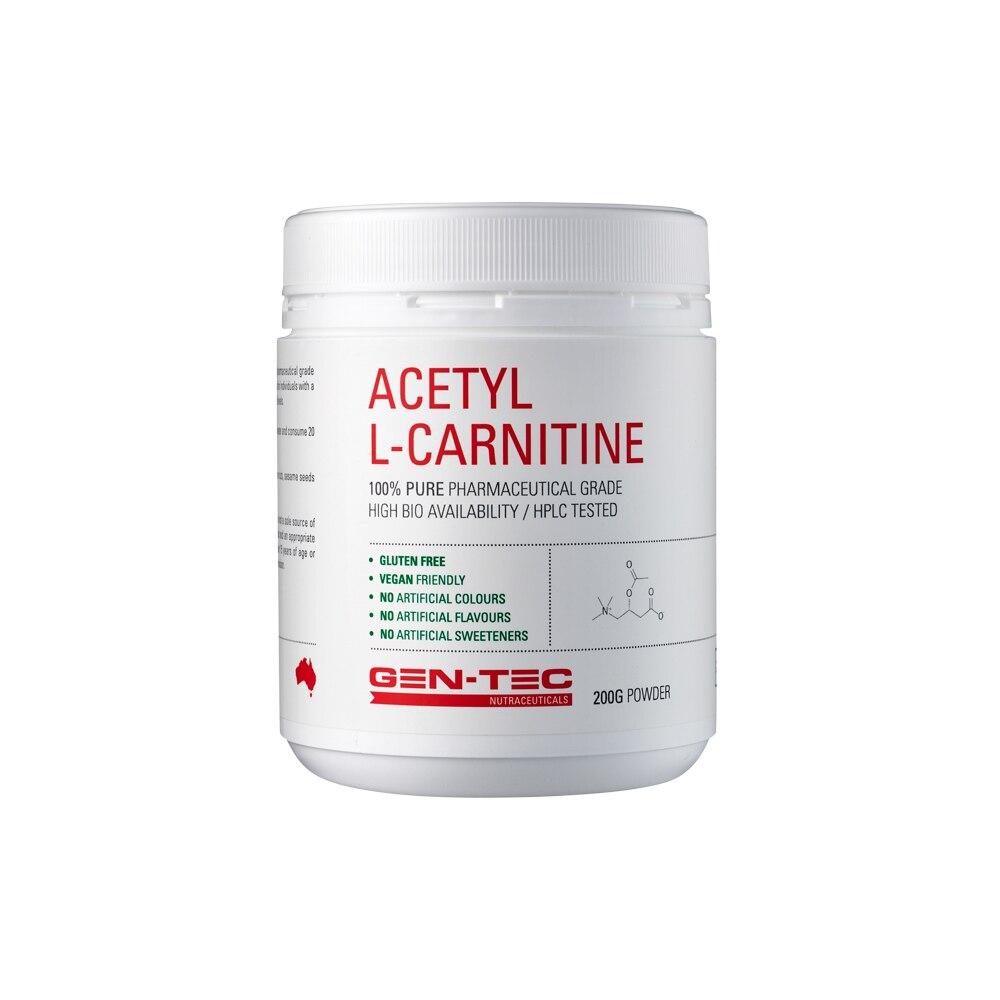 Gen-Tec Nutrition Acetyl L-Carnitine 200g Health Nuts Australia Gen-Tec Nutrition Acetyl L-Carnitine 200g Health Nuts Australia