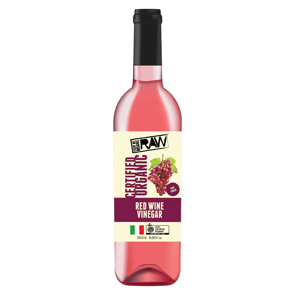 Every Bit Organic Raw Vinegar 500ml, Red Wine