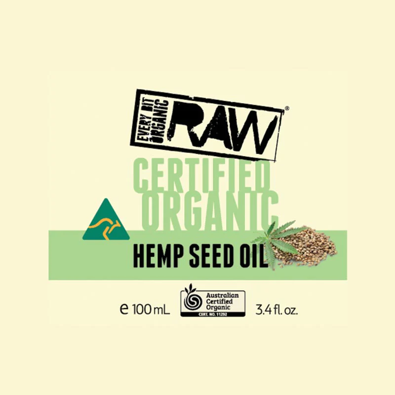 Every Bit Organic Raw Oil 100ml Or 200ml, Hemp Seed