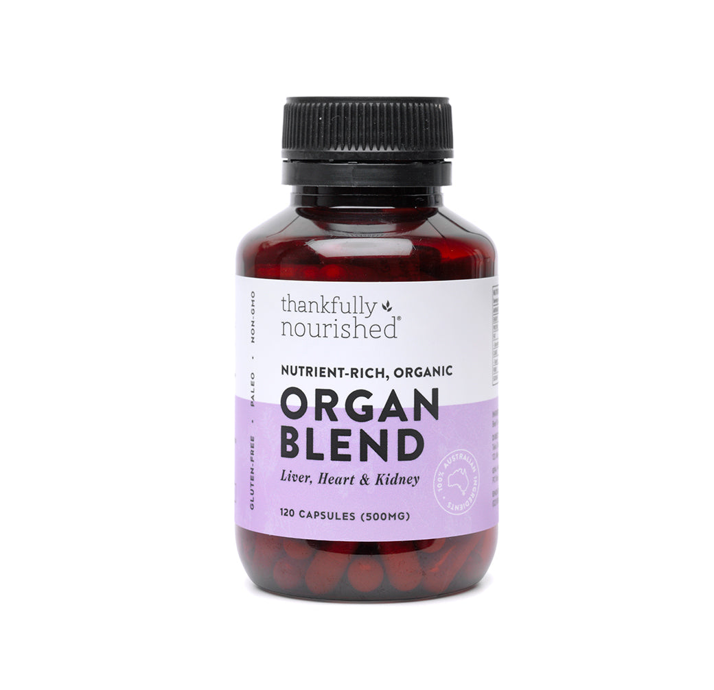 Thankfully Nourished Organic Organ Blend 120caps