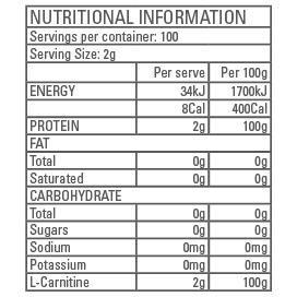 Gen-Tec Nutrition L-Carnitine 200g Or 500g