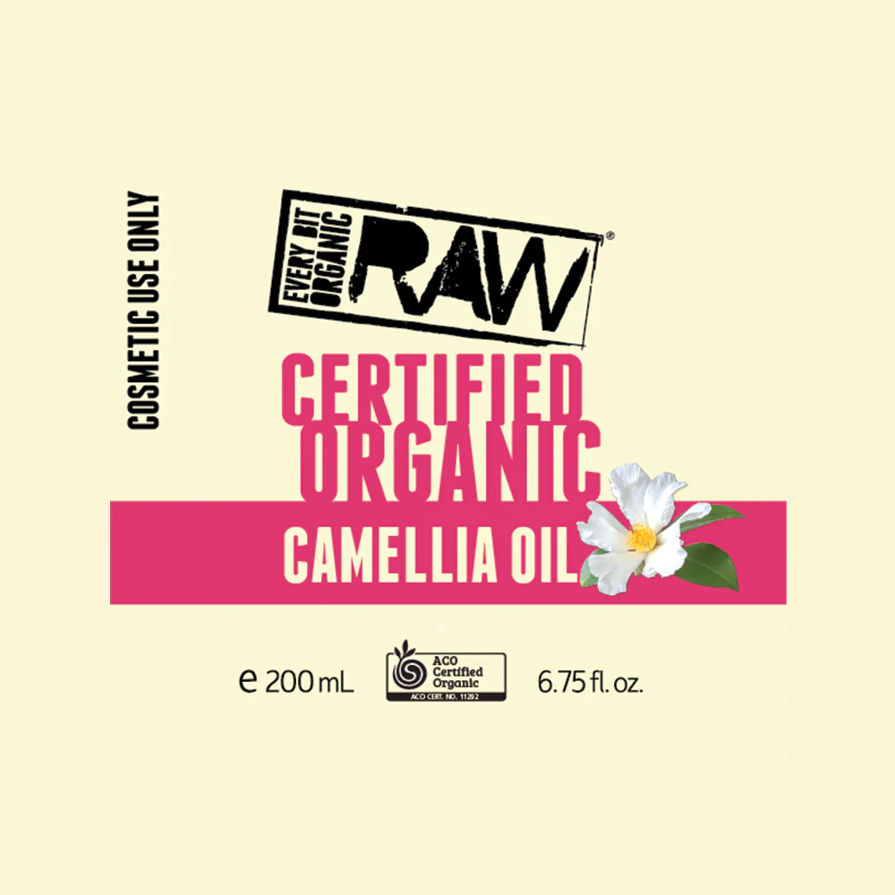 Every Bit Organic Raw Oil 200ml, Camellia