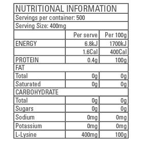 Gen-Tec Nutrition L-Lysine 200g