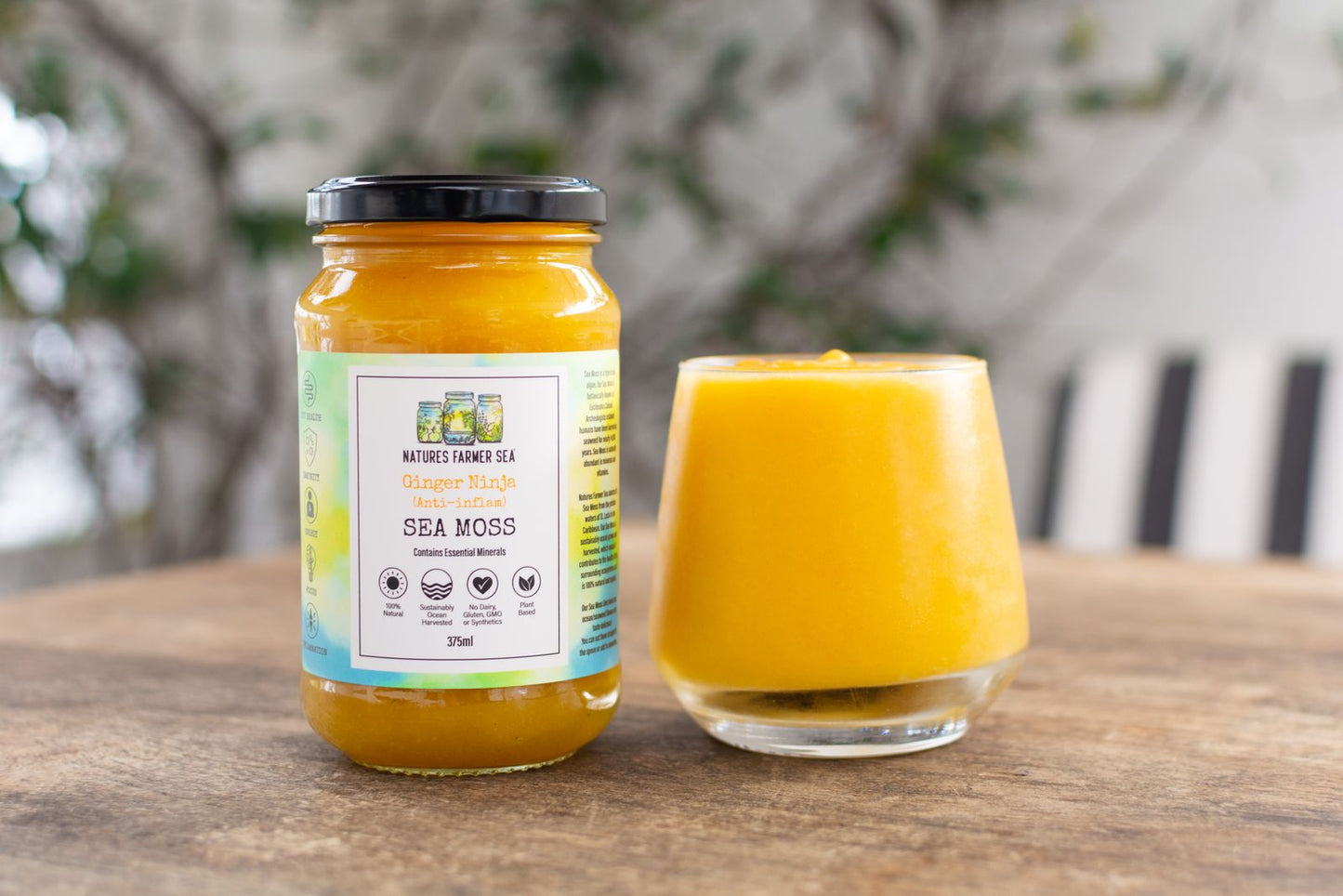 Natures Farmer Sea Moss Gel 375mL, Ginger Ninja For For Anti-Inflammatory Effect