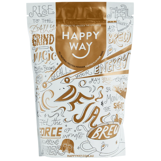 Happy Way Whey Protein Powder 60g Or 500g, De Ja Brew Coffee