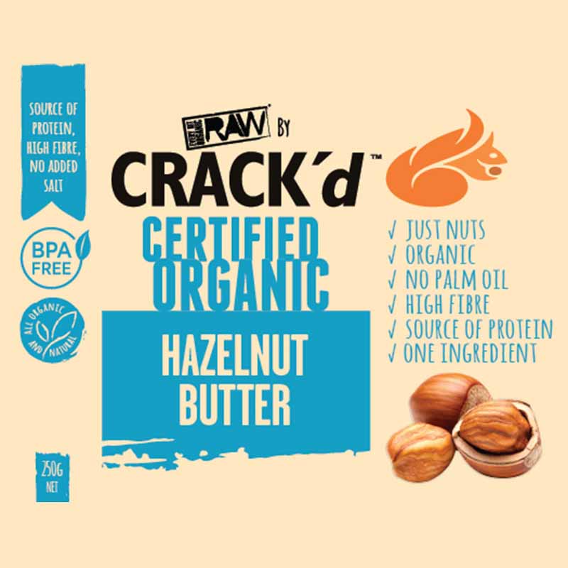 Every Bit Organic Crack'd Nut Butter 250g, Hazelnut
