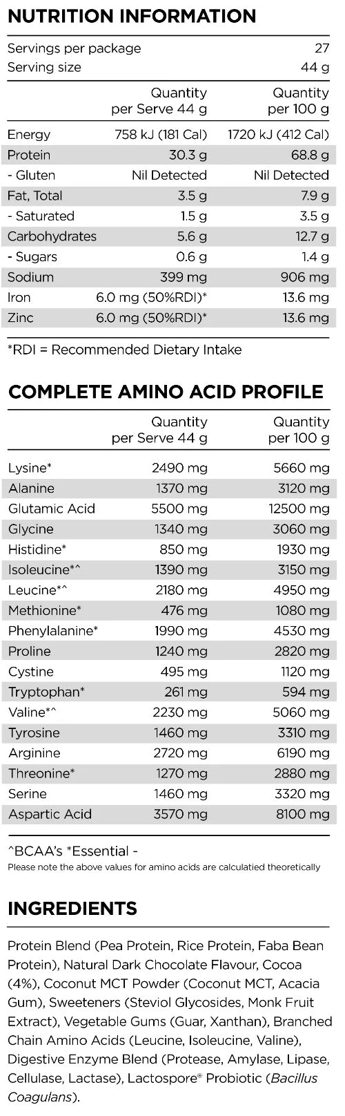 Prana On Power Plant Protein 500g, 1.2kg Or 2.5kg, Rich Chocolate