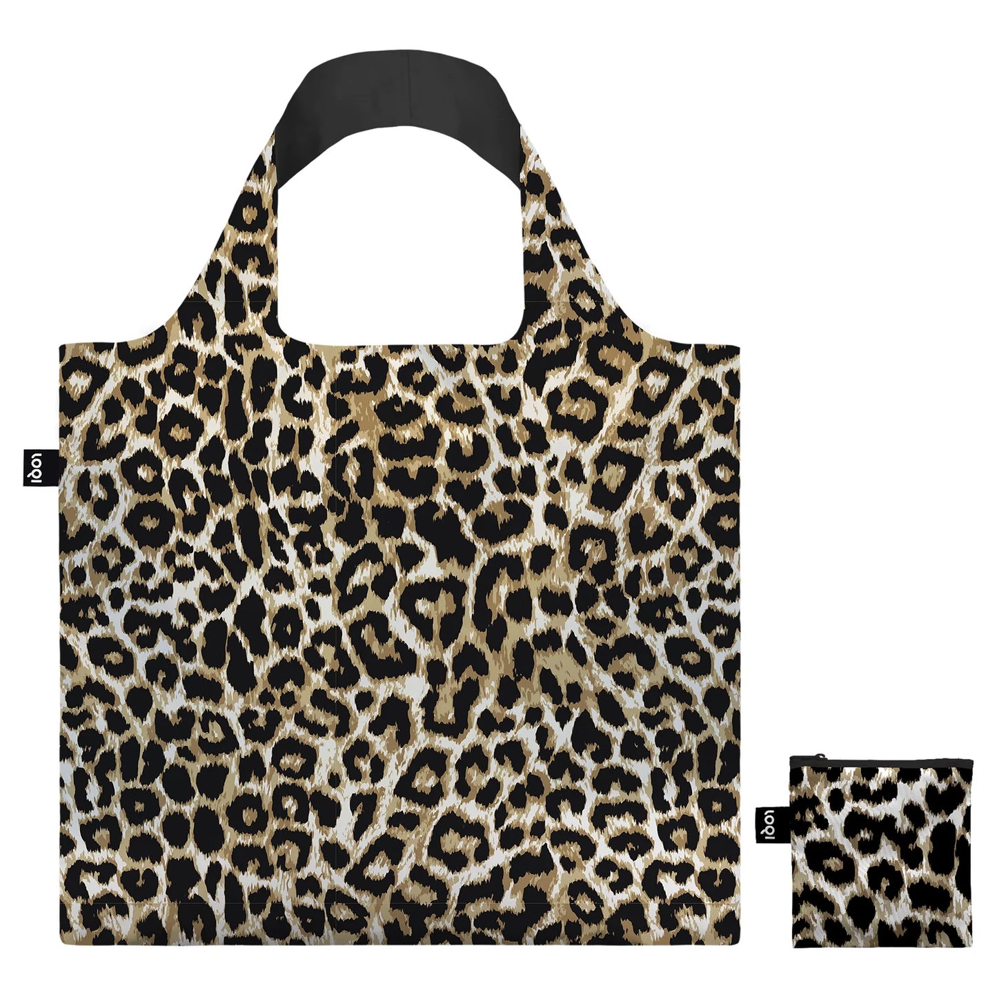 LOQI Shopping Bag, Leopard Dusk