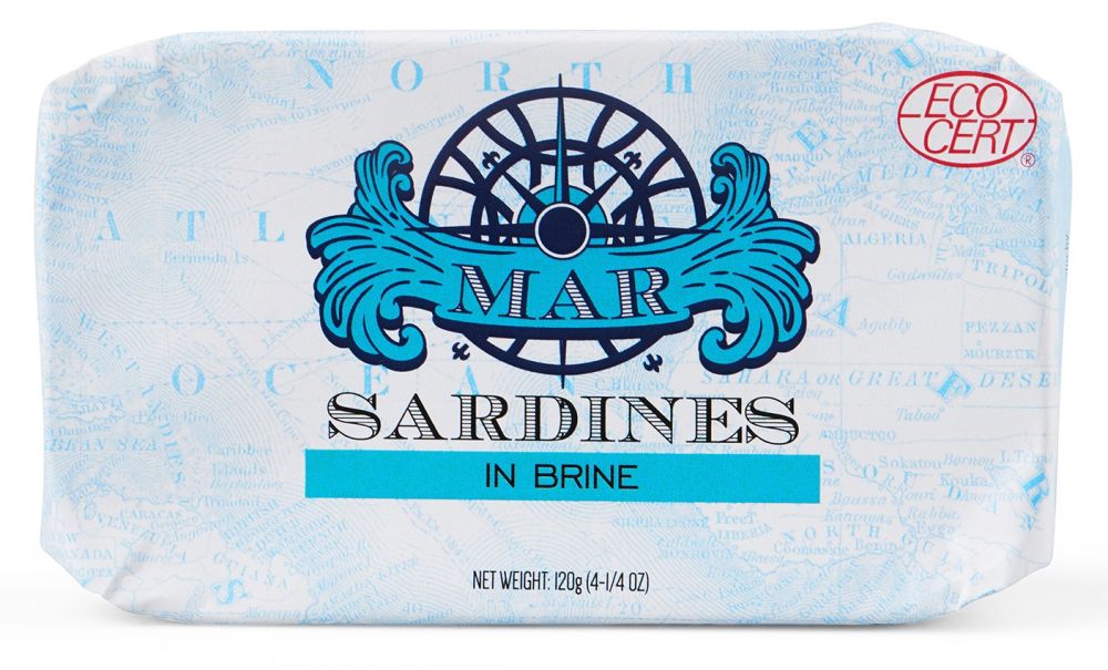 MAR Sardines In Brine 120g, BPA Free Cans