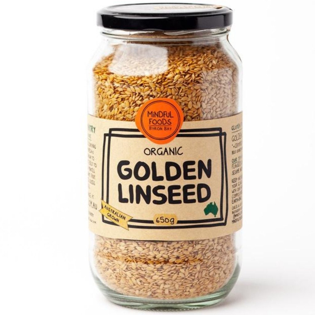 Mindful Foods Organic Golden Linseed 350g Or 680g, Soak & Sprinkle On Yoghurt