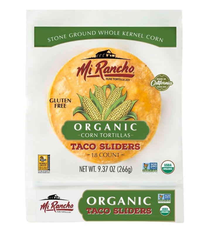 Mi Rancho Organic Corn Taco Sliders {Mini Corn Tortillas} 266g, With Stone-Ground Corn