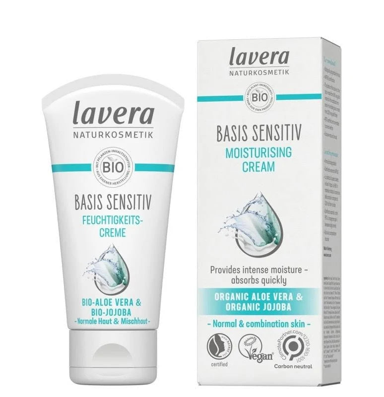 Lavera Basis Sensitiv Moisturising Cream 50mL, Normal & Combination Skin