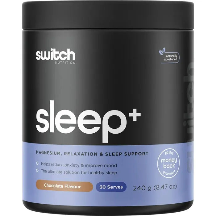 Switch Nutrition Sleep+ Magnesium Chocolate 240g Or 400g, Supports Healthy Sleep Patterns (Copy)