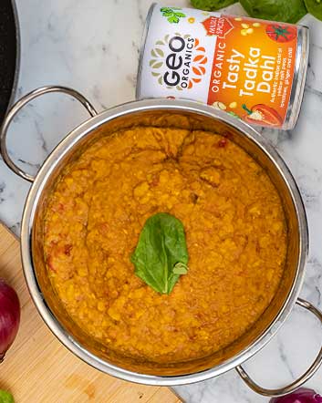 Geo Organics Tasty Tadka Dahl 400g, From Yellow Split Peas & More!