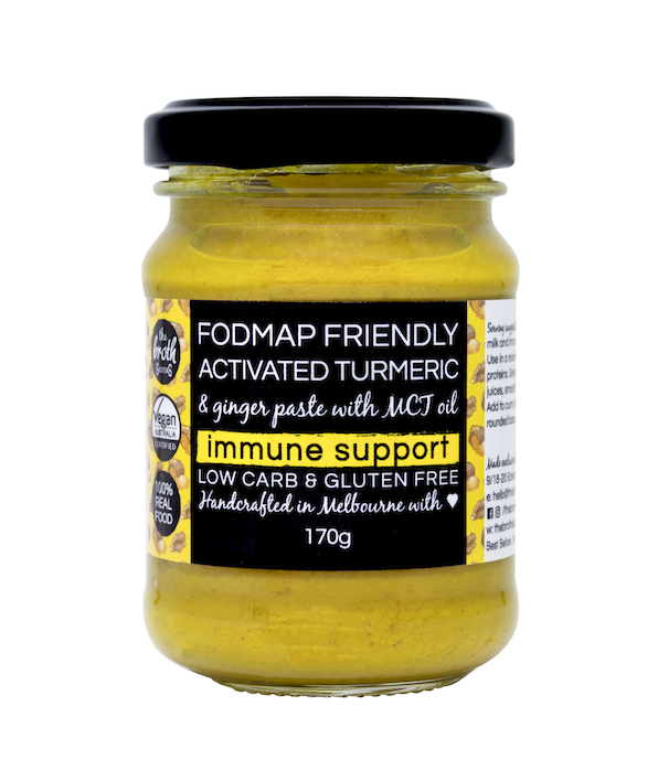 The Broth Sisters Activated Turmeric & Ginger Paste 170g, Immune Support & FODMAP Friendly With MCT Oil