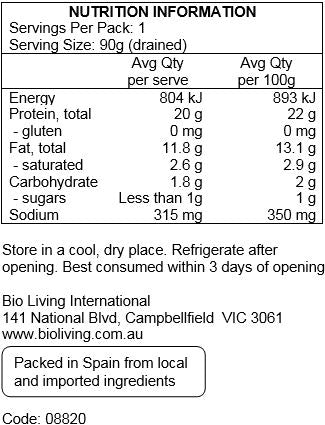 Pan Do Mar Sardines in Organic Extra Virgin Olive Oil 120g