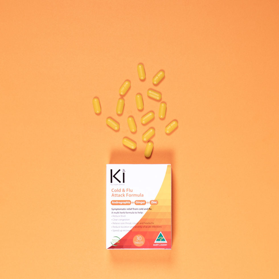 Martin & Pleasance Ki Cold & Flu Attack Formula 30 Tablets; To Fight Symptoms & Reduce Severity Of Infection