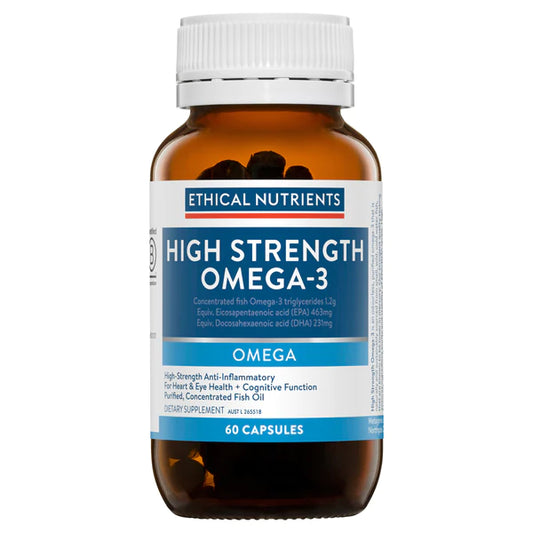 Ethical Nutrients Hi-Strength Omega -3 Fish Oil, 60 Capsules Or 120 Capsules