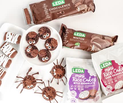 LEDA Mini Rice Cakes 60g, With Mylk Chocolate