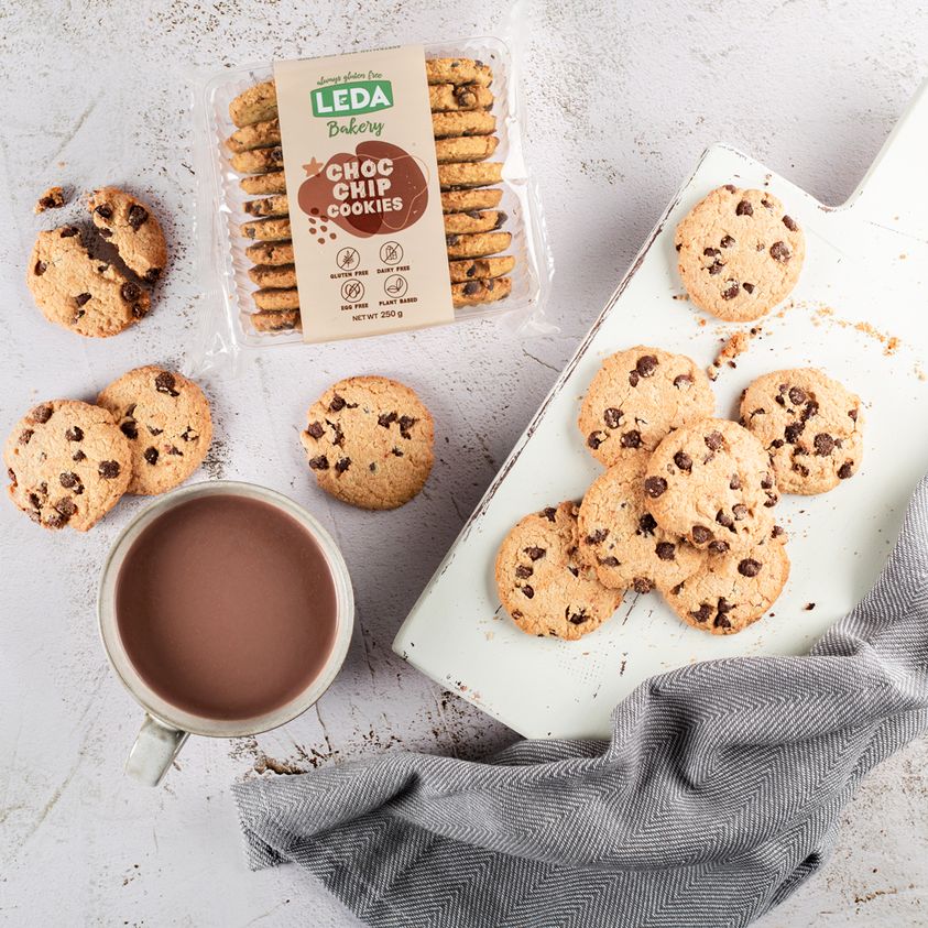 LEDA Bakery Range Choc Chip Cookies 250g, Home-Baked Style