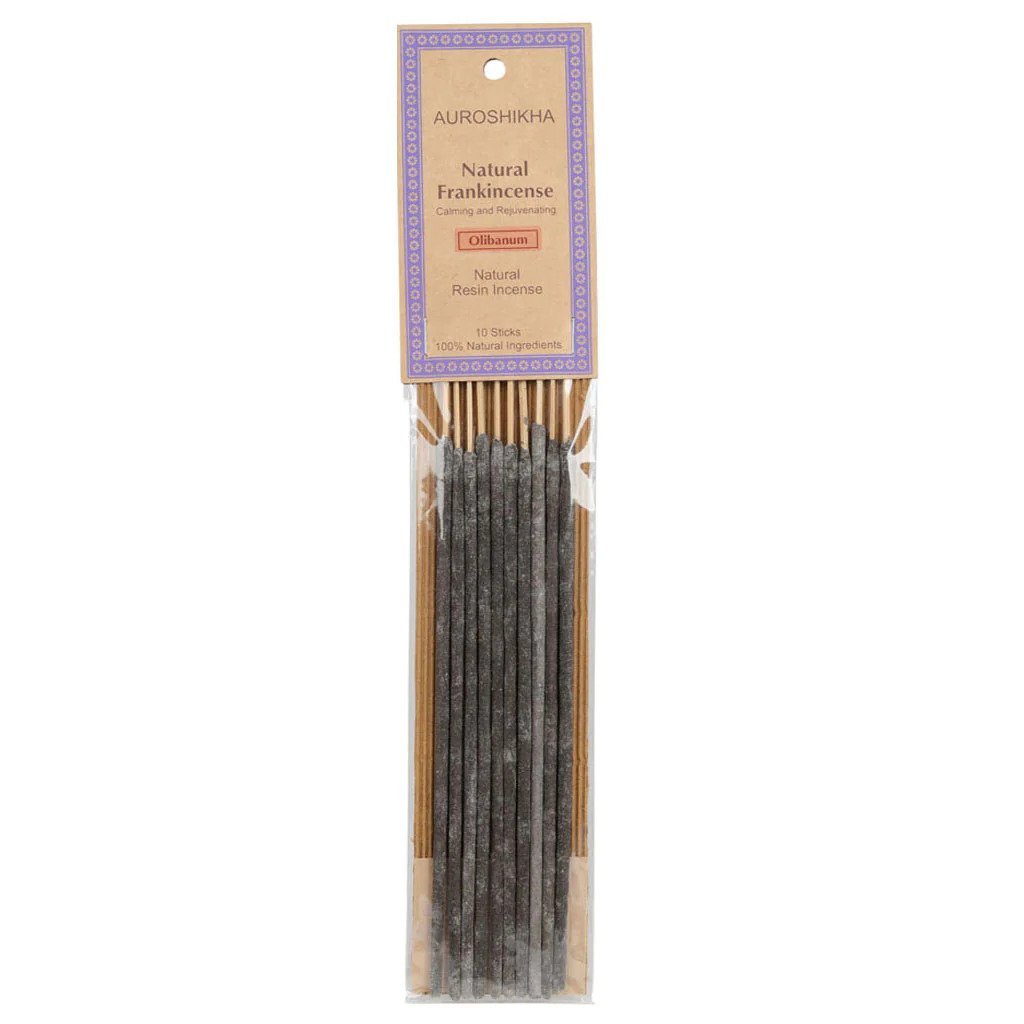 Auroshikha Natural Resin Incense, Frankincense; Calming & Rejuvenating