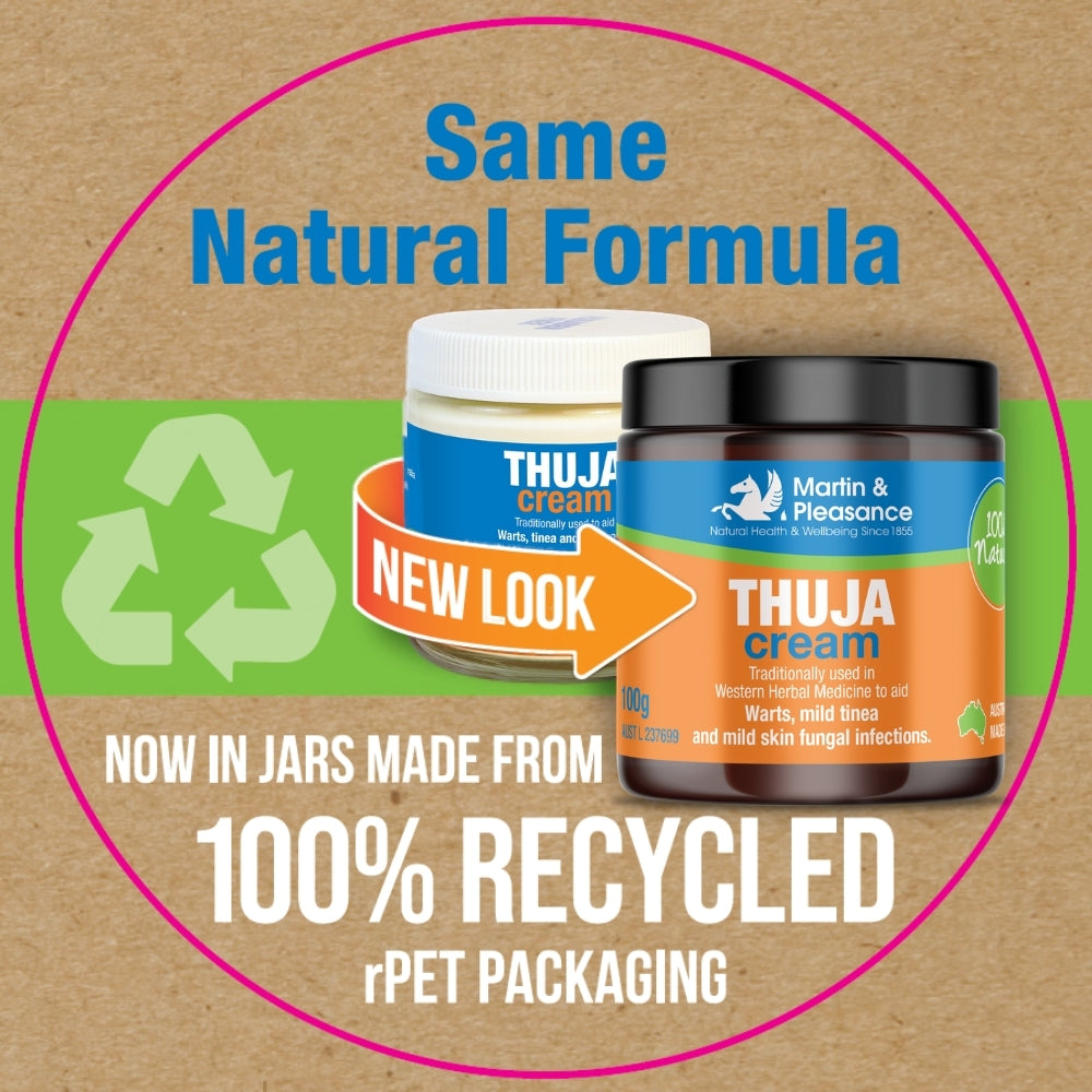 Martin & Pleasance All Natural Cream Thuja 20g Or 100g, Herbal Relief Of Fungal Infections