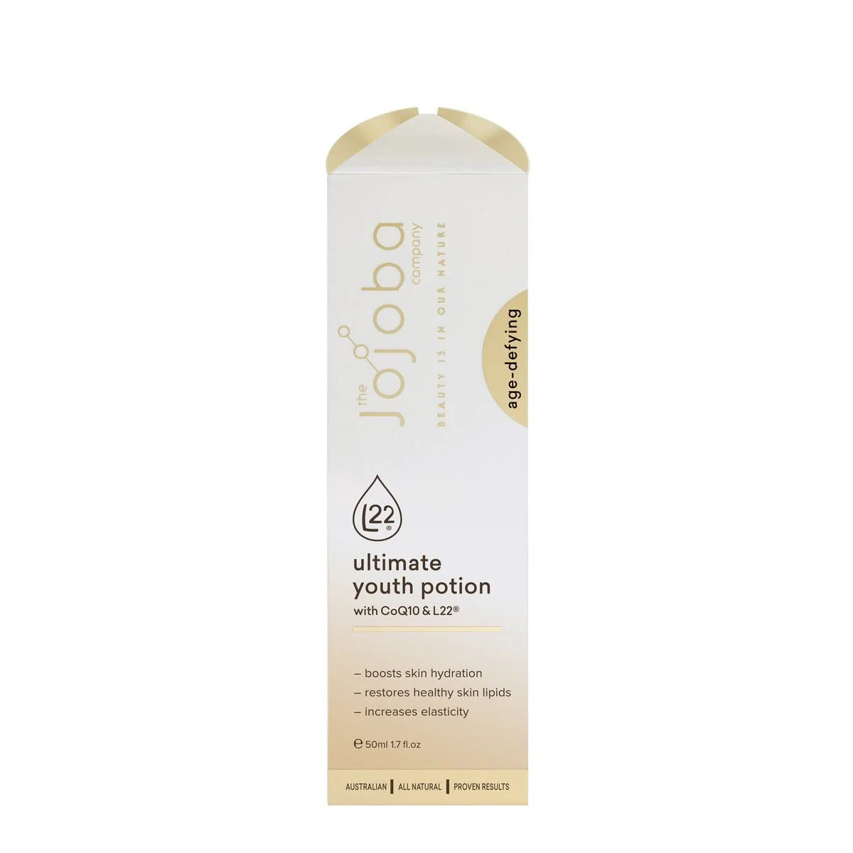 The Jojoba Company Jojoba Ultimate Youth Potion With CoQ10 & L22® 50ml, Age Defying