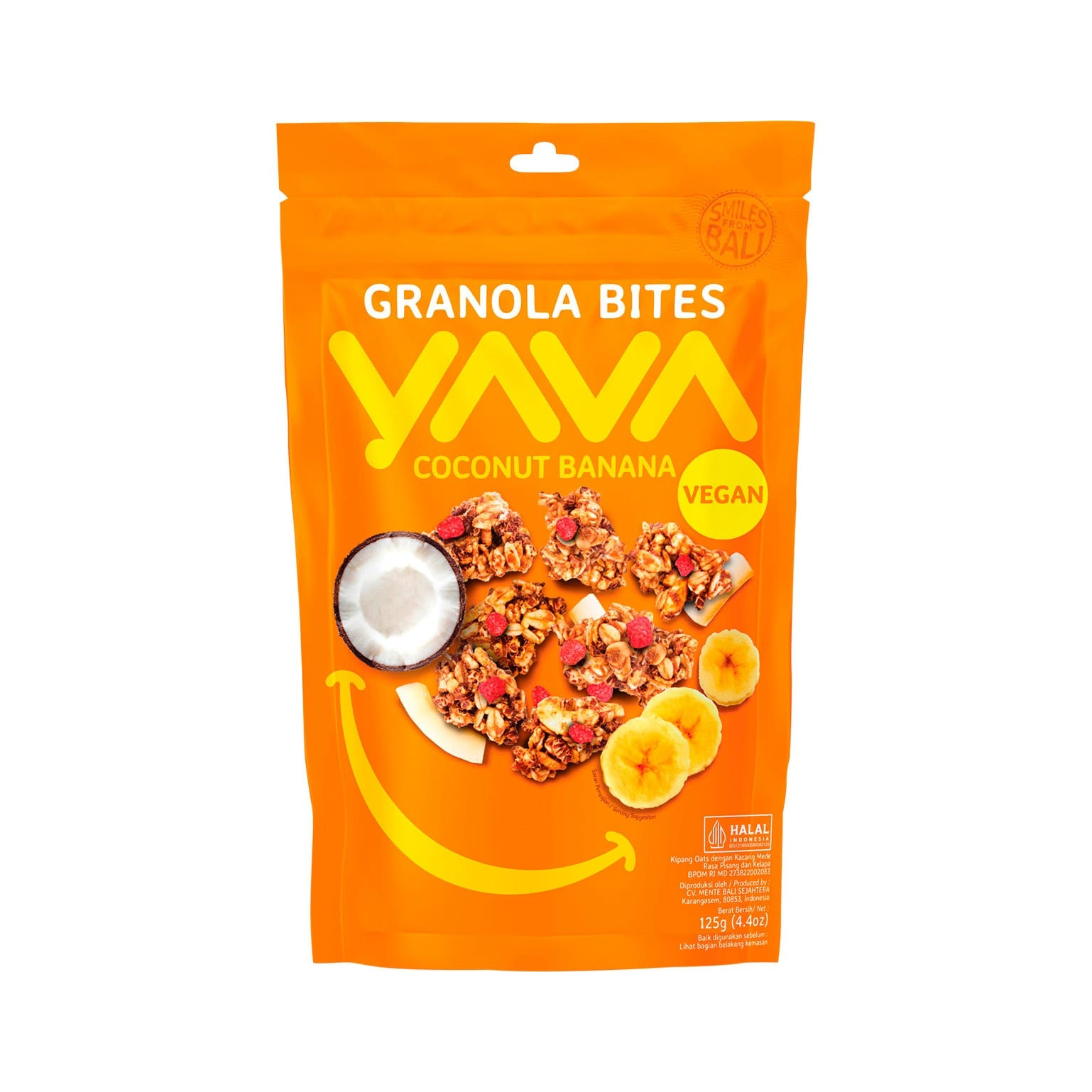 Yava Granola Bites 125g, Coconut Banana Flavour Health Nuts Australia