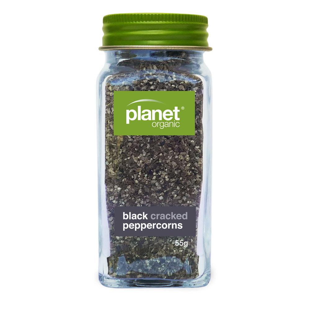 Planet Organic Certified Organic Black Cracked Peppercorns 55g
