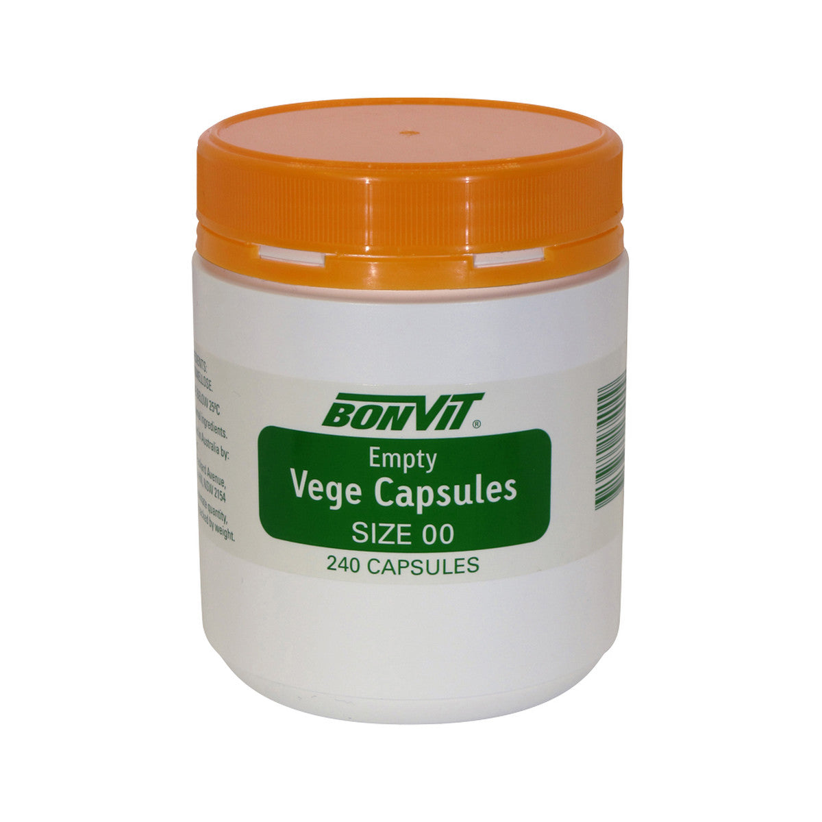 Bonvit Empty Capsules Size '00' 100 Or 240 Capsules, Vege Capsules