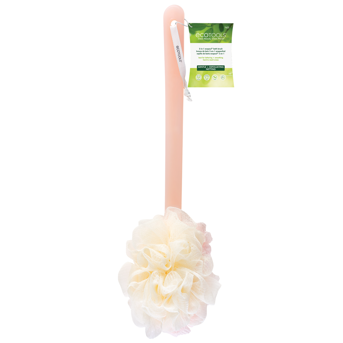 Eco Tools 2 in 1 EcoPouf Bath Brush, Lathering & Cleansing {Moderate Exfoliation}