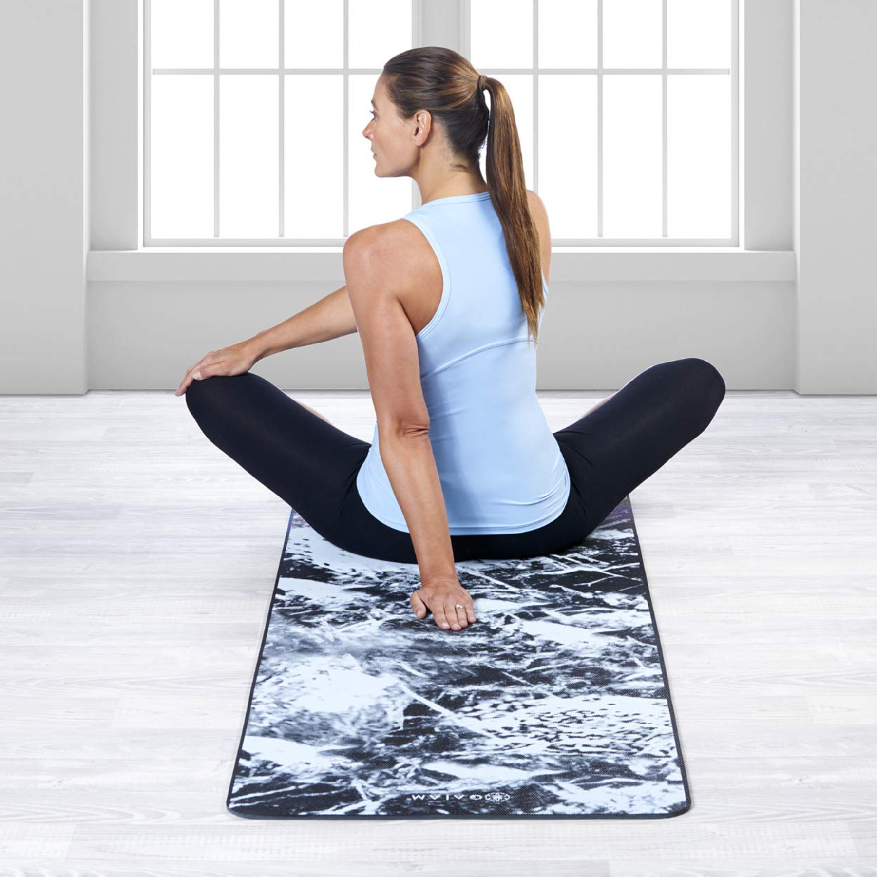 Gaiam Premium Support 6mm Yoga Mat Marble