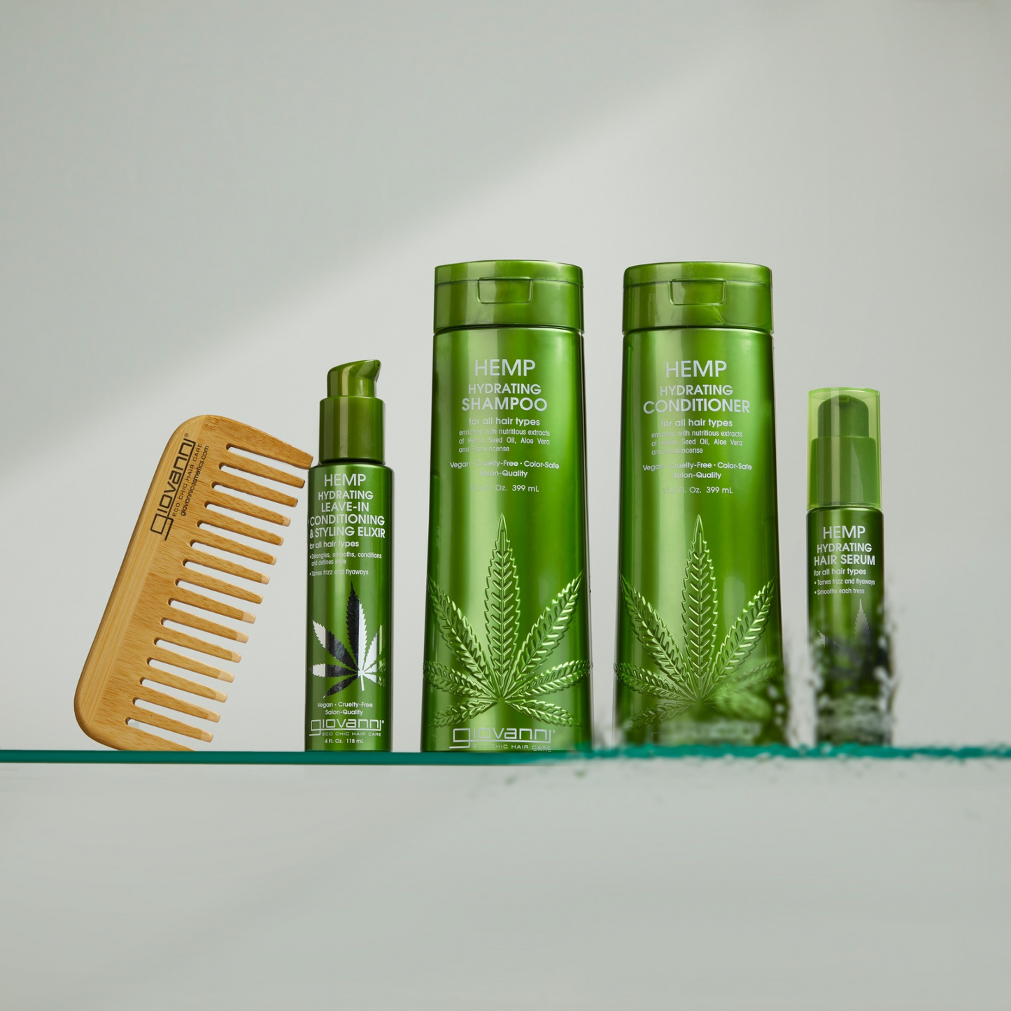 Giovanni Hemp Hydrating Leave In Conditioning & Styling Elixir 118mL, For All Hair Types