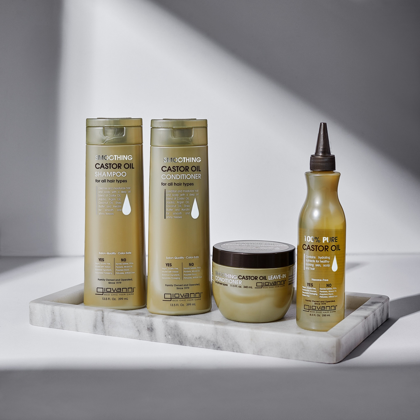 Giovanni Smoothing Castor Oil Conditioner 250mL, For All Hair Types