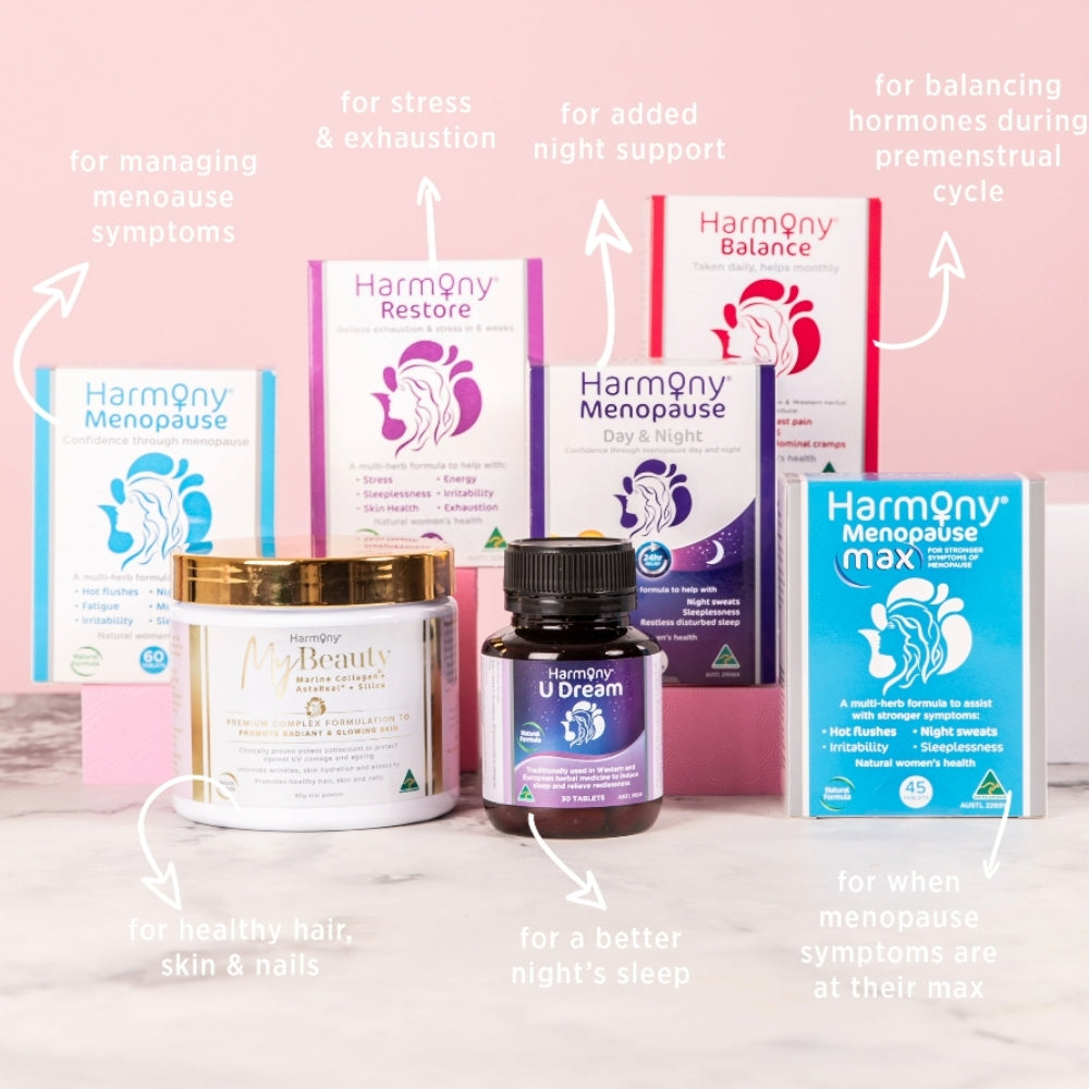 Martin & Pleasance Harmony Menopause 60 Or 120 Tablets, A Synergistic Blend Of Chinese & Western Herbs