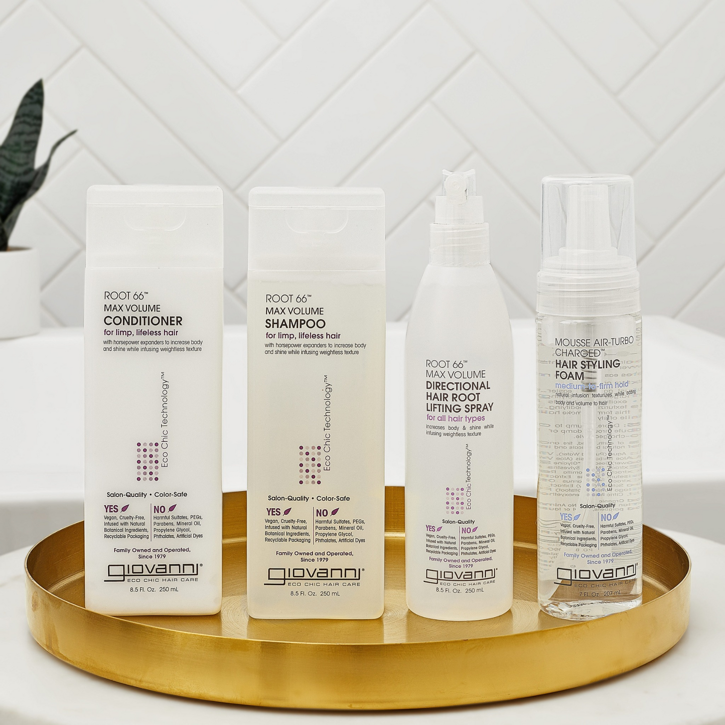 Giovanni Root 66 Max Volume Root Lifting Spray Hair Volumiser 250ml, For Limp, Lifeless Hair