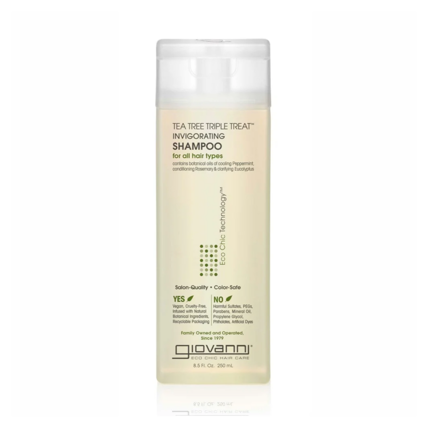 Giovanni Tea Tree Triple Treat Shampoo 60mL or 250mL, For Refreshed & Renewed Hair