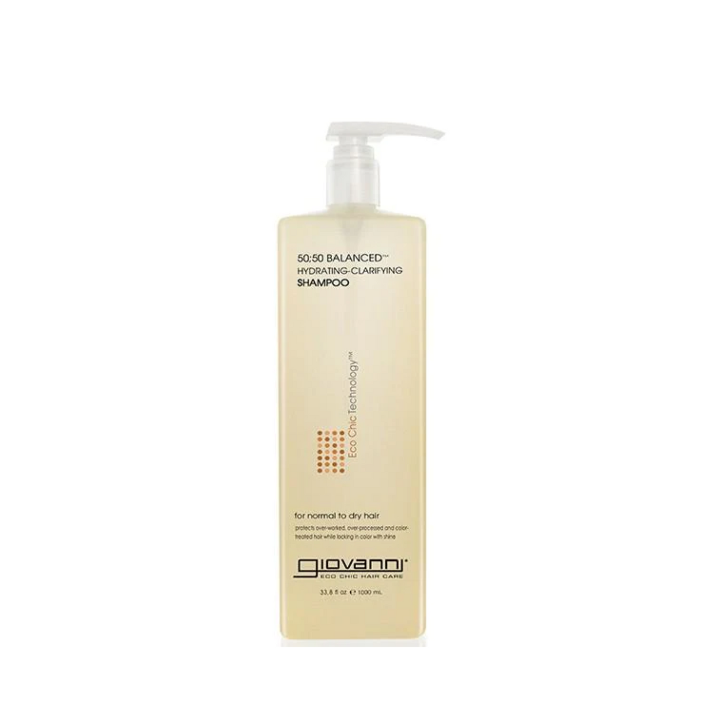Giovanni 50:50 Balanced Hydrating-Clarifying Shampoo, For Over-Processed & Environmentally Stressed Hair, 60mL or 250mL