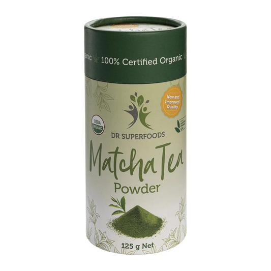 Dr Superfoods Certified Organic Matcha Tea Powder 125g, Ceremonial Grade