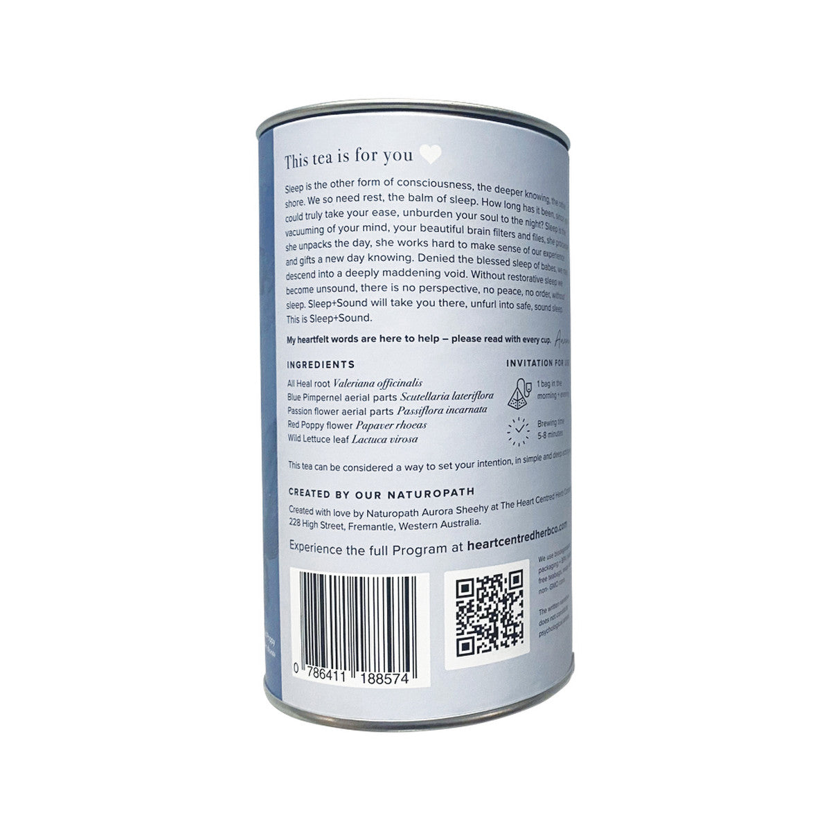 The Heart Centred Herb Company Sleep + Sound, 14 Tea Bags Handmade Tea