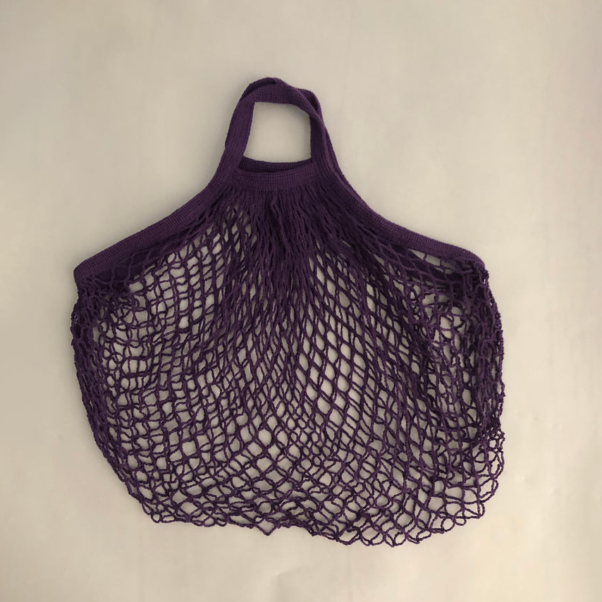 E String 100% Cotton Bag, Short Handle