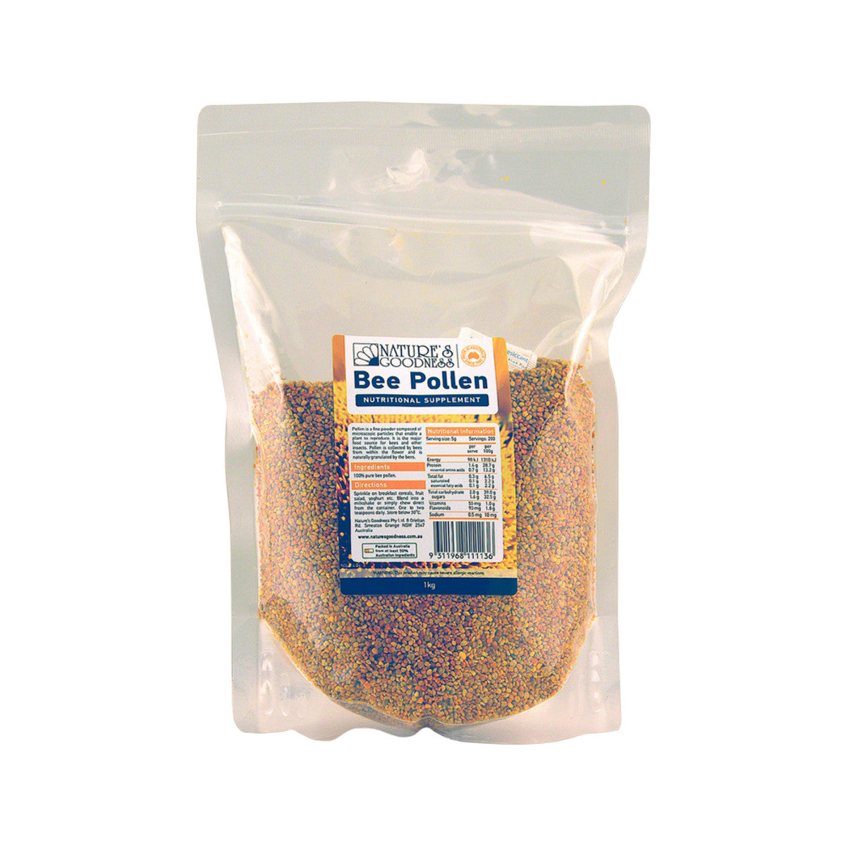 Nature's Goodness Bee Pollen 125g, 250g Or 1Kg, Packed With Vitamins