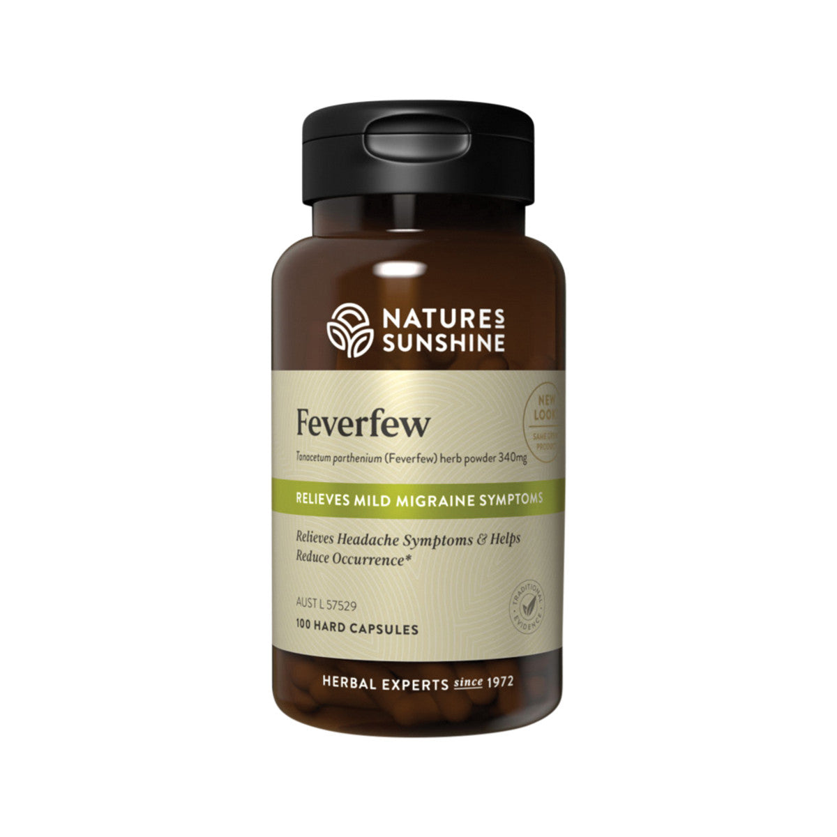 Nature's Sunshine Feverfew 340mg, 100 Hard Capsules